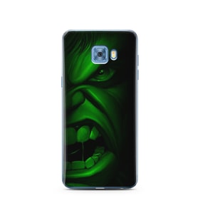 Hulk Tasarım Süper Şeffaf Silikon Telefon Kılıfı Samsung C5 Pro  