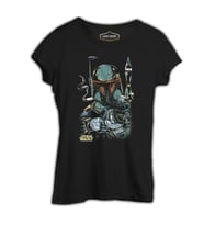 Star Wars - Gun Siyah Bayan Tshirt