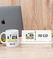 Harita Mühendisi Beyaz Kupa Bardak Ve Masa İsimliği Hediye Seti