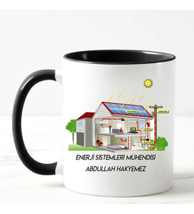 Enerji Sistemleri  Mühendisi Kupa Bardağı Siyah