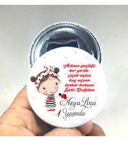 20 Adet Bebek Magneti Açacaklı Magnet Açacak (Metal)
