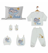 Pia Baby GL 2001 İsme Özel Ayıcıklı Yastık Zıbın Set