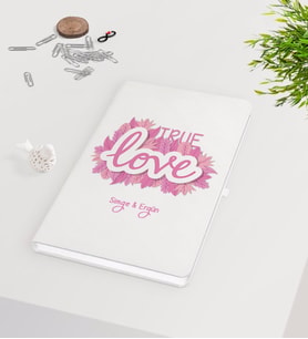 BK Gift Kişiye Özel Sevgililer Günü Beyaz Defter-45