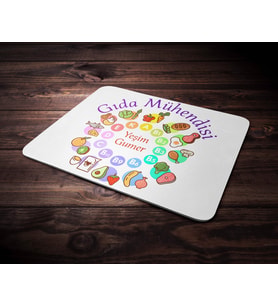 Kişiye Özel Gıda Mühendisi Tasarımlı Mouse Pad (Renksiz)