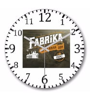 Fabrika Ayarlarına Dön Duvar Saati Bombeli Gercek Cam
