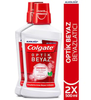 Colgate Optic White Beyazlatıcı Ağız Bakım Suyu 500 ml x 2 Adet