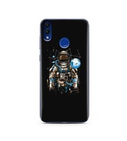 Uzay Astronot Tasarım Süper Şeffaf Silikon Telefon Kılıfı Huawei Honor 8C 