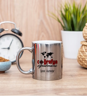 Coğrafya Öğretmeni Silver Kupa Bardak