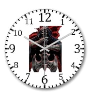 Rockn  Roll Duvar Saati Bombeli Gercek Cam