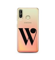 Samsung A60 Harf Tasarımlı Telefon Kılıfı W-Harfi 