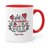 BK Gift Kişiye Özel Yılın En Mükemmel Sevgilisi Kırmızı Kupa Bardak