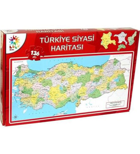 LCSH002 SİYASİ HARİTA KUTULU