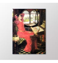 Arty Tablo Shalott Leydisi Gölgelerden Yorulduğunu Söyledi, 1916 Tablo (Karışık)