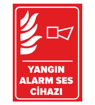 MIGNATIS - Yangın Alarm Ses Cihazı Levhası - Sac Malzeme 35x50cm