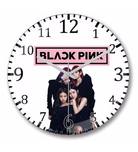 Blackpink  00   Duvar  Saati Bombeli Gercek Cam