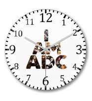 I am Adc Duvar Saati Bombeli Gercek Cam