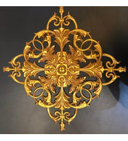 Decogold İşlemeli Kahve Eskitme Motifi 40 cm Dgm-27