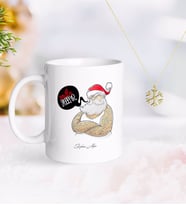 BK Gift Kişiye Özel Noel Baba Kupa ve Kar Tanesi Kolye-4 (Model 1)