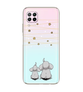 Filler Tasarımlı Süper Şeffaf Silikon Telefon Kılıfı Huawei P40 Lite