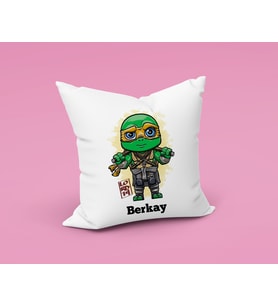 Ninja Kaplumbağalar Yastığı Kişiye Özel