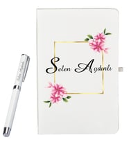 Kişiye Özel Defter Ve Kalem Seti Şık Hediye Paketinde