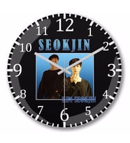 Kim Seokjin Vintage  Bts Duvar Saati Bombeli Gercek Cam