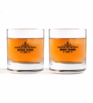 BK Gift Kişiye Özel Renkli Baskılı İsimli İkili Viski Bardağı-32 (Beyaz)