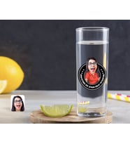 BK Gift Kişiye Özel Renkli Baskılı Kadın Kolay Yetişmiyor Karikatürlü Vodka Bardağı-3 (Beyaz)