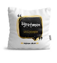 BK Gift Kişiye Özel Öğretmen Anlamı Dekoratif Yastık  3