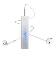 Bluetooth Araç Müzik Ses Alıcı Adaptör Kulaklık İçin Aux Reciever Handsfree Beyaz