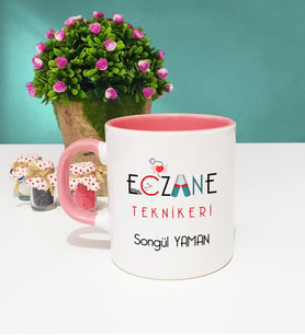 Eczane Teknikeri Kupa Bardak Pembe