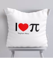 BK Gift Kişiye Özel Matematik Öğretmeni Beyaz Yastık-12
