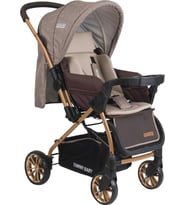 Tommybaby TB-980 Gold Çift Yön Lüx Bebek Arabası Puset (Kahverengi)
