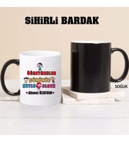 Öğretmenler Gününüz Kutlu Olsun Kupa Bardağı Sihirli (Beyaz)