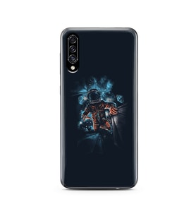 Uzay Boşluğu Tasarım Süper Şeffaf Silikon Telefon Kılıfı Samsung A30s