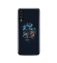 Uzay Boşluğu Tasarım Süper Şeffaf Silikon Telefon Kılıfı Samsung A30s