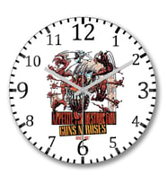 Appetite for Destruction 1987 Duvar Saati Bombeli Gercek Cam