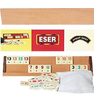 Eser Ağaç Okey Takımı (Kahverengi)