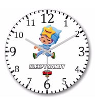 Brawl Stars  Sleepy Sandy Duvar Saati Bombeli Gercek Cam