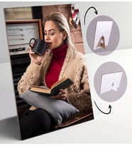 BK Gift Kişiye Özel Fotoğraflı Dekoratif Karton Çerçeve, Sevgiliye Hediye, Arkadaşa Hediye, Ev Dekorasyonu (Beyaz)