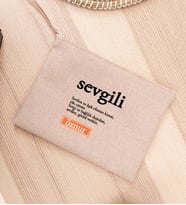 Sevgili Kelime Anlamı Keten Bez El Çantası