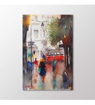 Arty Tablo Suluboya Tramvay Tablo (Karışık)