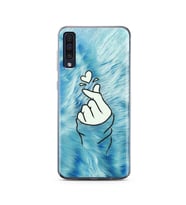 Parmak Tasarım Süper Şeffaf Silikon Telefon Kılıfı Samsung A50