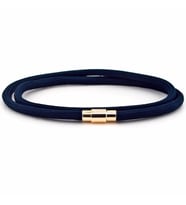 LACİVERT PARACORD SARI MANYETİK KLİPS ERKEK BİLEKLİK BT536