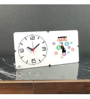 Bankacı Ahşap Masa Saati 003