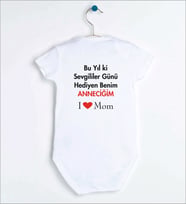 I Love Mom  Bebek Body Zıbın