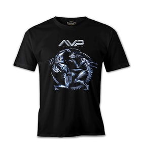 AVP - Alien vs. Predator Siyah Erkek Tshirt