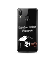 Snoopy Tasarımlı Süper Şeffaf Silikon Telefon Kılıfı Huawei P20 Lite 