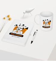 BK Gift Kişiye Özel Okul Müdürü Temalı Beyaz Defter Kalem Kupa Seti - 2