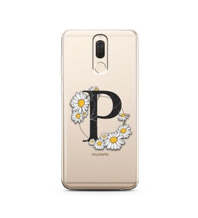 Papatya Harf Tasarım Süper Şeffaf Silikon Telefon Kılıfı Huawei Mate 10 Lite P-H